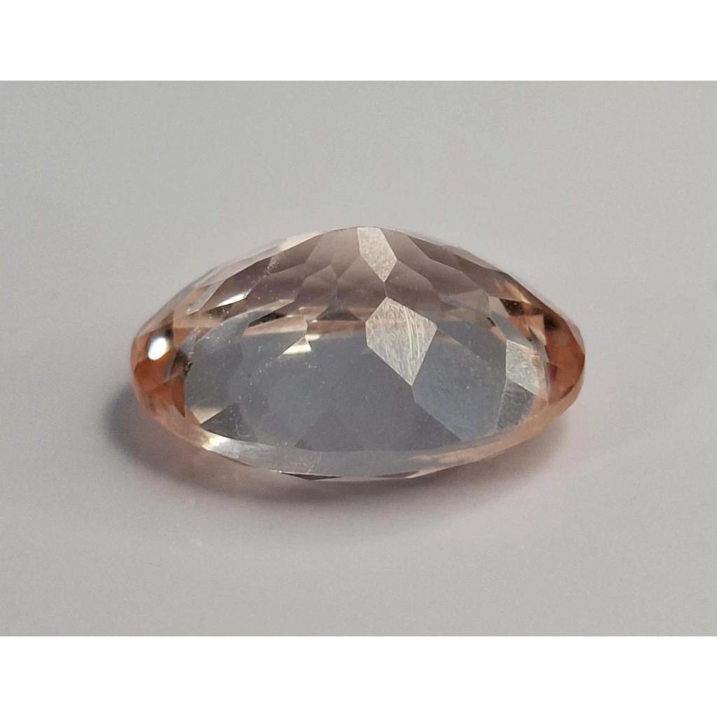 13-15 Ct Natural Light Peach Morganite Oval Cut Beautiful Certified Gemstone