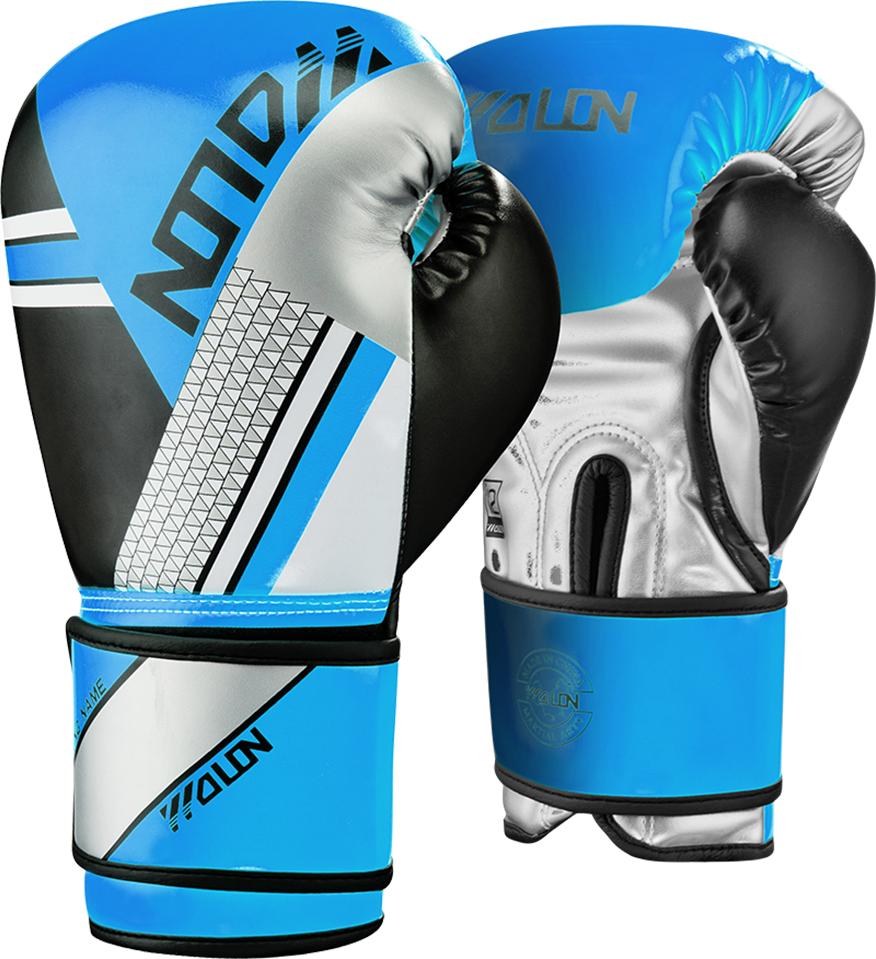 Wolon Children Training Boxing Gloves Big PU Material 8/10/12 OZ Blue/Black 8 0Z синий