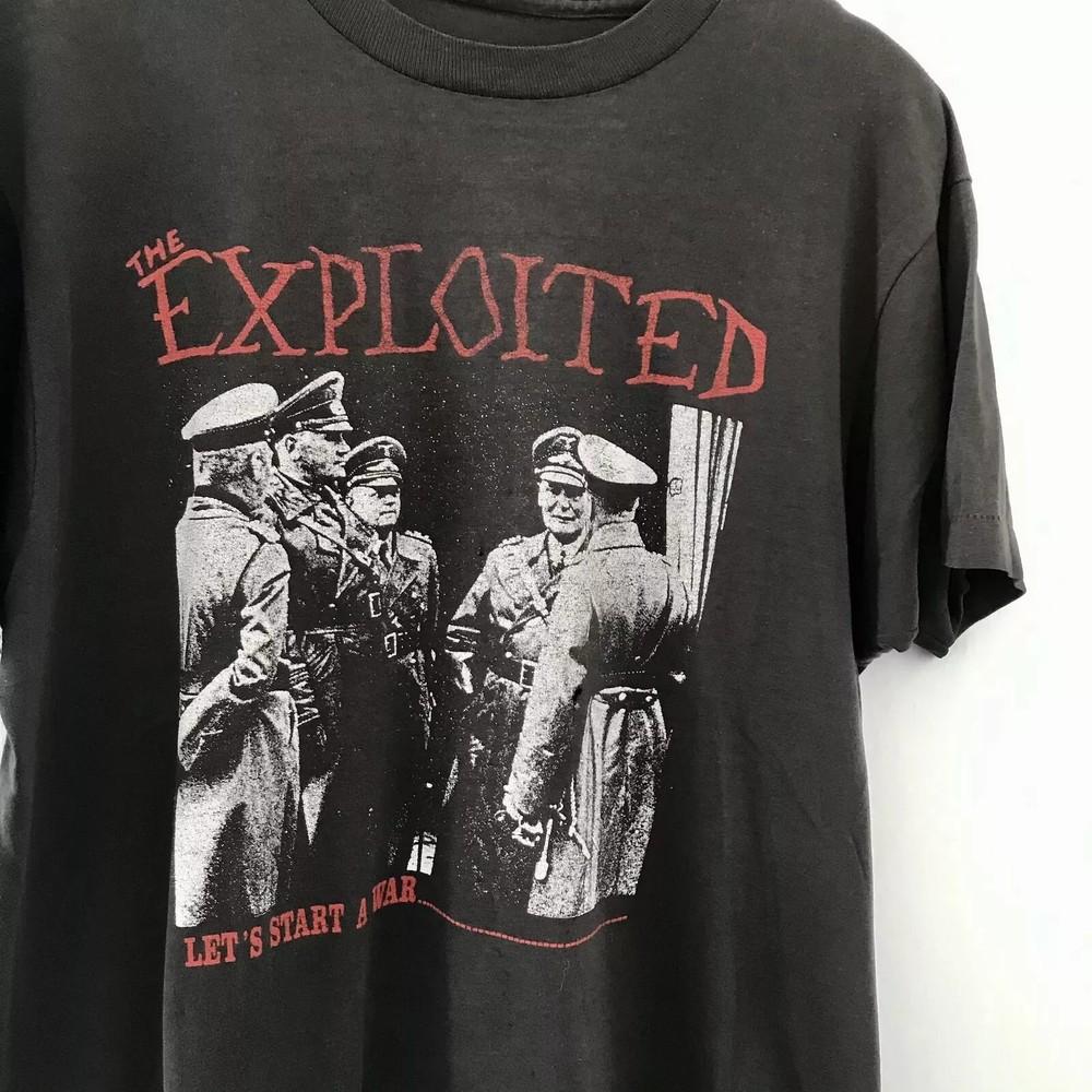 The Exploited Band Shirt, The Exploited Black Unisex T-shirt Reprint S-5XL.webp Unisex T-Shirt XXL
