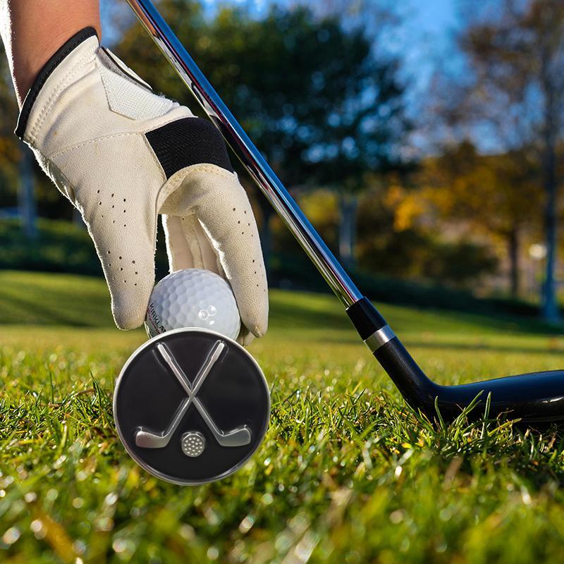 Golf Ball Markers with Hat Clips for Men Women Enamel Magnetic Baseball Cap Clips Golfer Removable Attaches Easily To Golf Cap