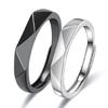 2 Pcs Unisex Cute Open Ring Band Adjustable Free Geometric Ins Girl Vintage