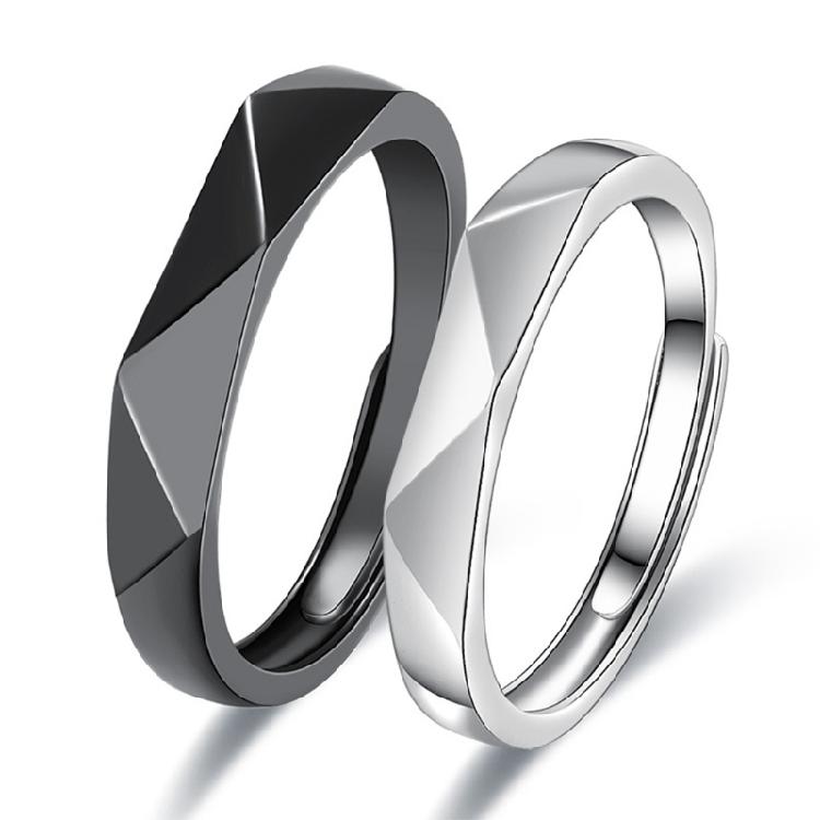 

2 Pcs Unisex Cute Open Ring Band Adjustable Free Geometric Ins Girl Vintage 1