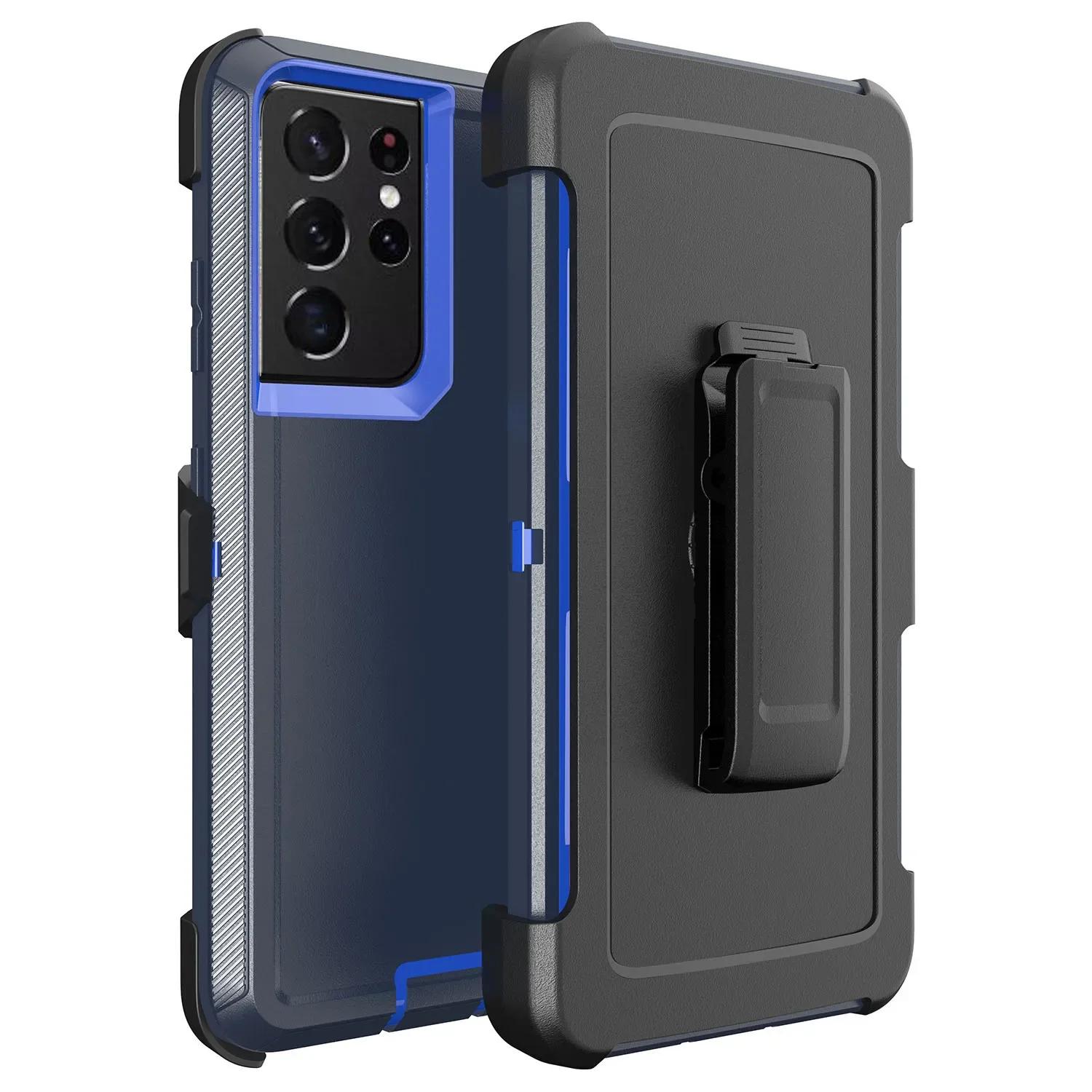 

Hybrid Heavy Duty Armor Case для Samsung A55 35 25 A15 A54 A34 A24 A14 A52 A72 S24 Ultra S22 S23 S21 Fe затискач для ременя Otter Case Box Stand Cover for galaxy a55