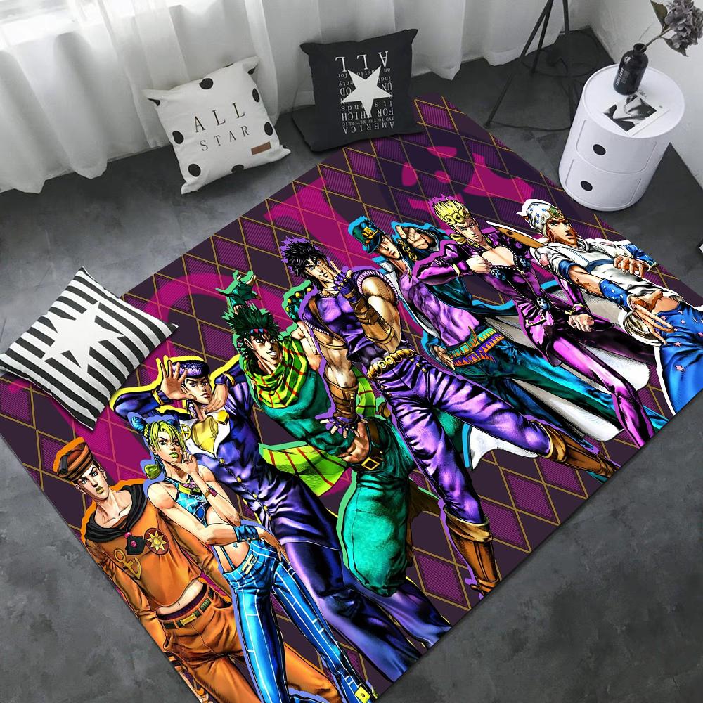 Carpet JoJo S Bizarre Adventure Door Mat Kids Room Bedroom Decoration Balcony Anti-Slip Doormat Living Room Household Carpets