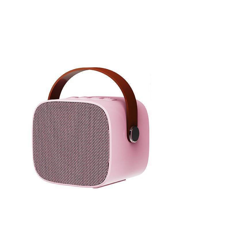 Mini Karaoke Machine Bluetooth-compatible Speaker 1-2 Wireless Microphone  Karaoke Speaker Set Music Player for Party Home