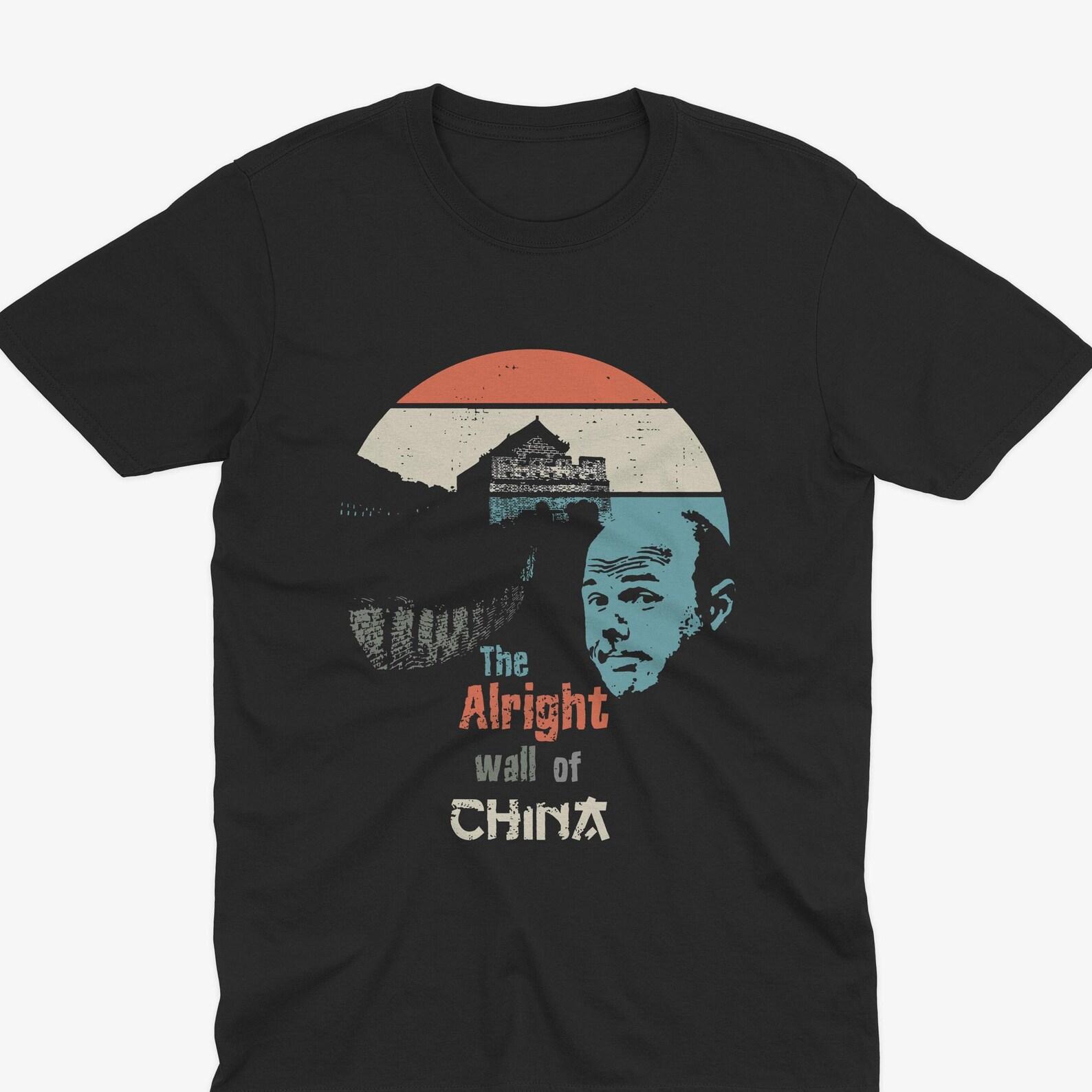 Karl Pilkington - The Alright Wall Of China, An Idiot Abroad T-Shirt, Karl Pilkington T-Shirt, The Ricky Gervais Show Monkey News T-Shirt S