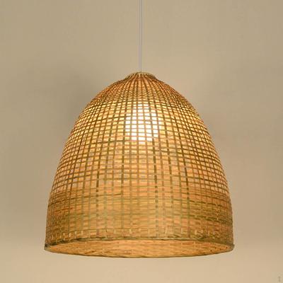 Bamboo Ceiling Hanging Lamp Shade Pendant Light Cover Lampshade Bedroom Office Dining Room