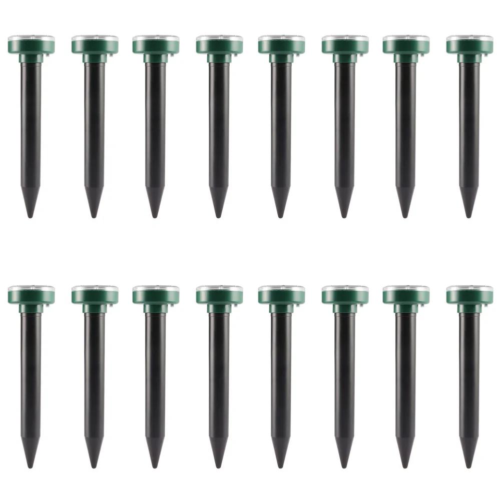 4-20Pcs Solar Mole Repeller Ultrasonic Animal Repellent Outdoor Garden Yard Bird Mouse Rodent Chaser Deterrent Pest Control Tool
