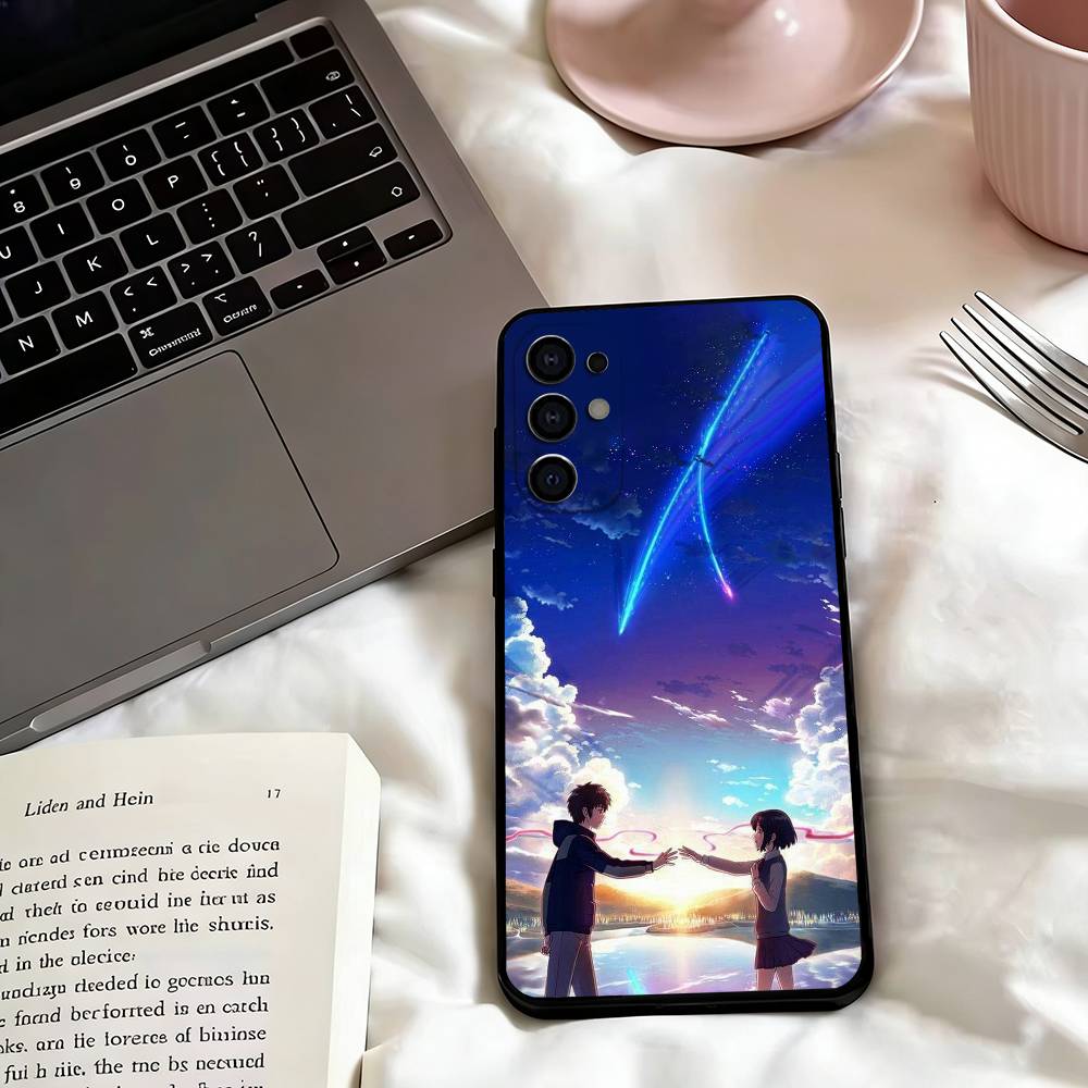 Anime Your N-Name K-Kimi Phone Case For Samsung S25,S24,S21,S22,S23,S30,Ultra,S20,Plus,Fe,Lite,Note,10,Black Cover