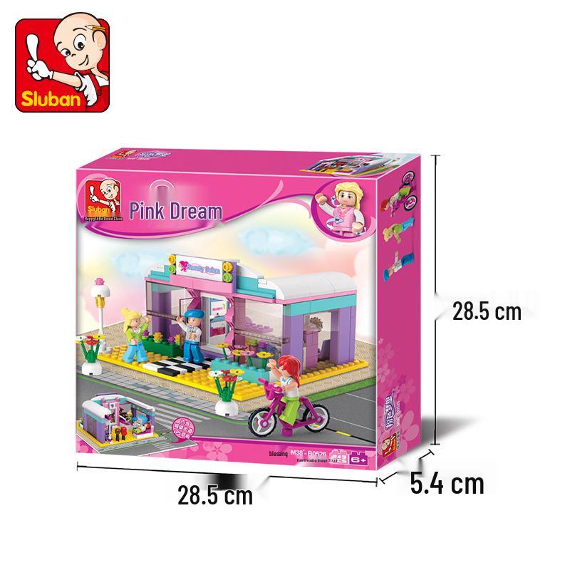 Dolphin Bay Pink Dream Girl Building Blocks - Educational Assembly Toys for Kids