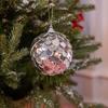 8cm runde Fischschuppen-Weihnachtsornamente: Gold, Grün, Rot, Rosa, Champagner Laserfarben