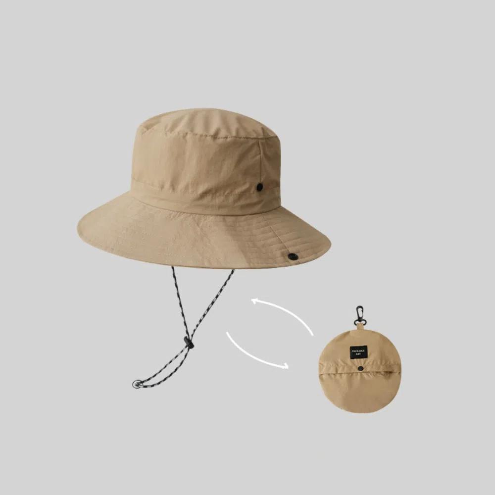 Waterproof Foldable Bucket Hat UPF 50+ Anti-UV Sun Hats Portable Wide Brim Sun Hat  for Men Women