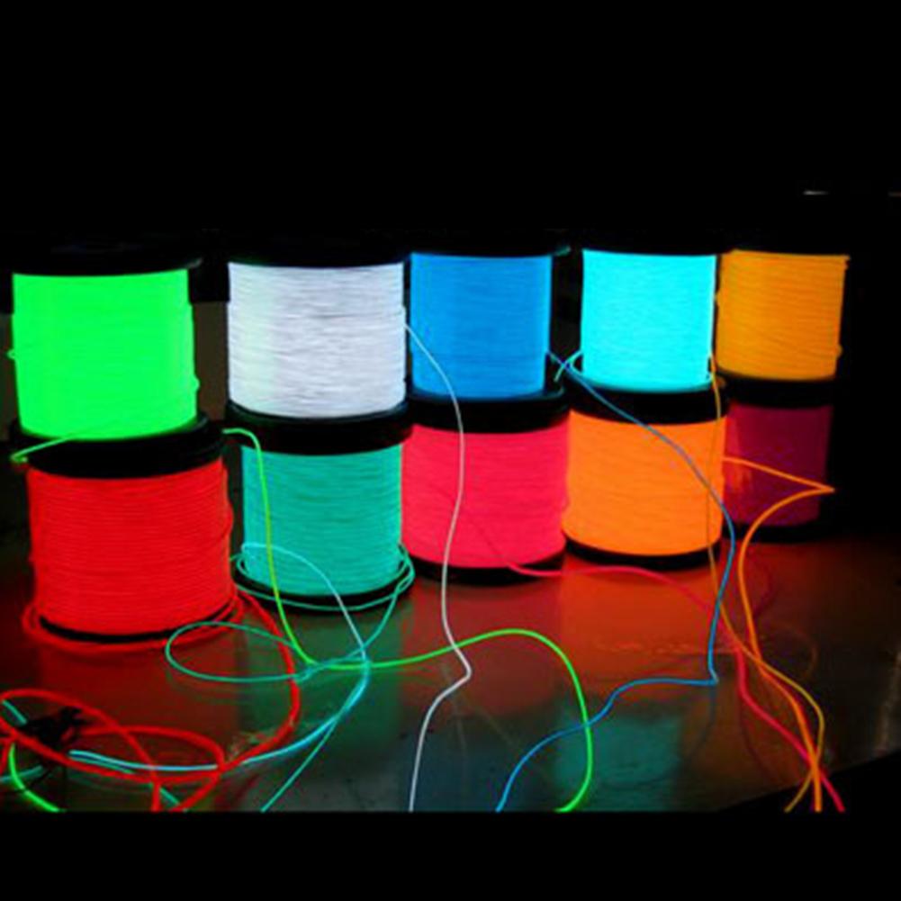 El Wire Luminescent Line Stage Prop LED Decorative Lamp Line wth 3V Battery Box