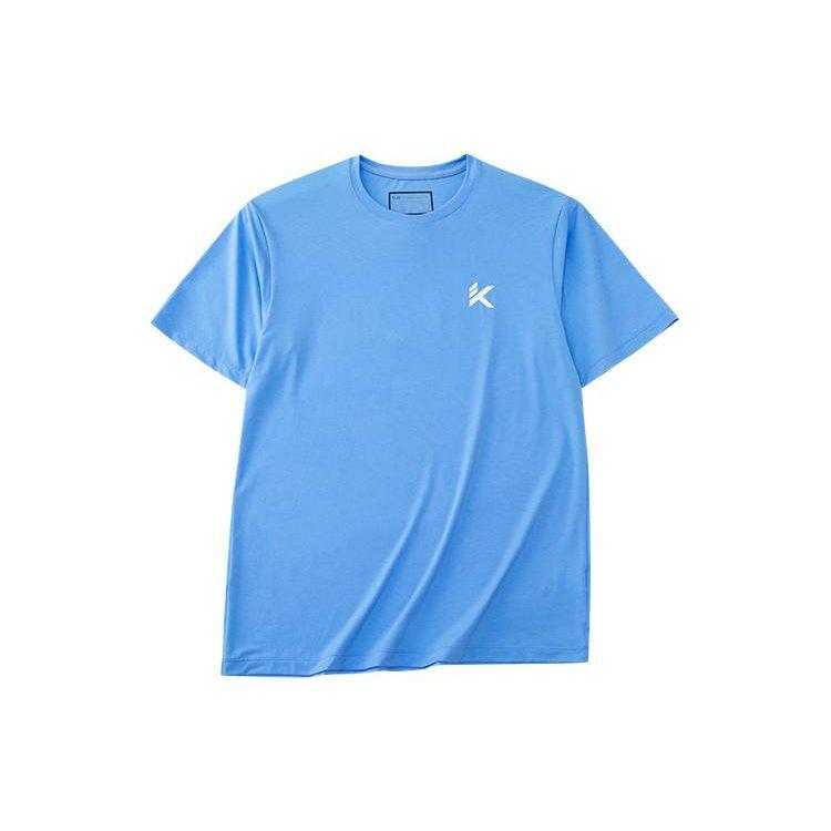 ANTA KT T Shirts Unisex Blue Crew Neck Moderate Straight Fit 152221117-4