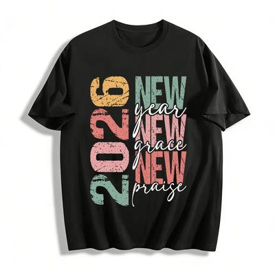 Vintage Distressed NEW Graphic Tee Unisex Loose Casual Top Pure Cotton T-shirt