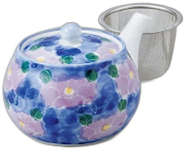 

Purple Flower Medium Teapot x 11 x 9cm Setomonohonpo Teapot (with strainer) [11 400cc]