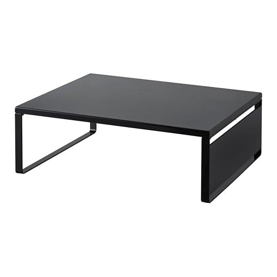Yamazaki Jitsugyo (Yamazaki) Oven Range Rack Black W53 x D40 x H16.7cm Tower Tower Range Stand Kitchen Rack 1443