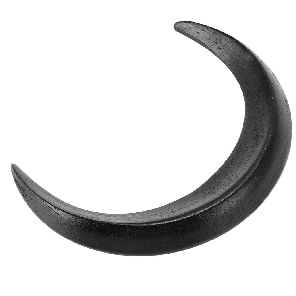 Moon Hair Fork Wooden Moon Hairpin Stylish All Matching Carved Hair Stick Exquisite Decorative Hair Clip for Daily Party Camping L Size