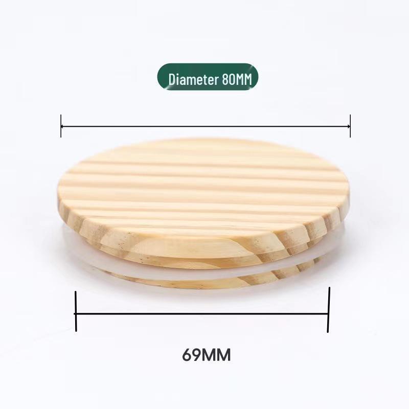 Bamboo Wood Lid for Glass Bottles and Jars