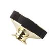 Lade Lightweight ABS Alto Saxophone Mute Sax Dampener Mute Accessory(Gold)