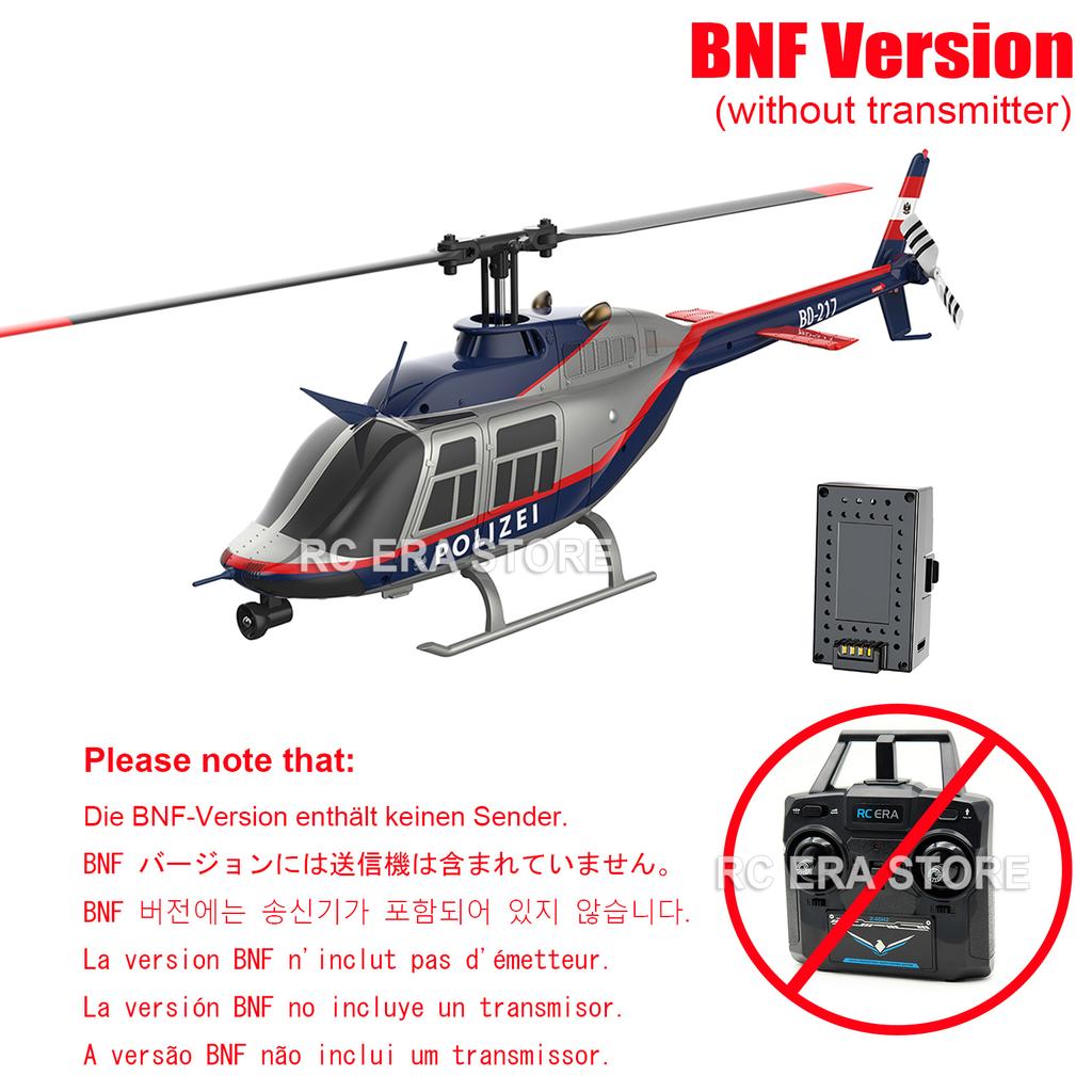 RC ERA C138PRO Brushless C138 Brushed Bell206 Jet Ranger 2.4G RC Helicopter with Gyro Stabilizer Remote Control Toys for Adult