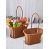 Rattan Woven Handheld Flower Basket