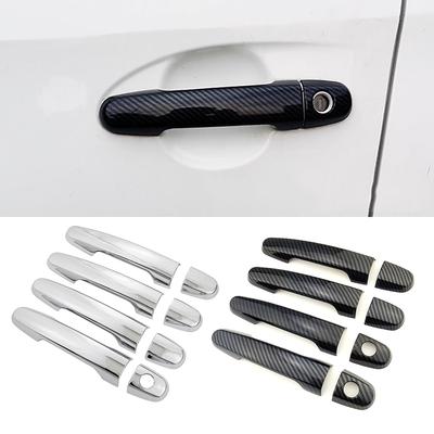 Για Scion xA xB tC xD Εξωτερικό χρώμα από ανθρακονήματα Τροποποίηση Refit Κάλυμμα λαβής πόρτας χρωμίου Διακοσμητικό αυτοκόλλητο προστασίας προστασίας