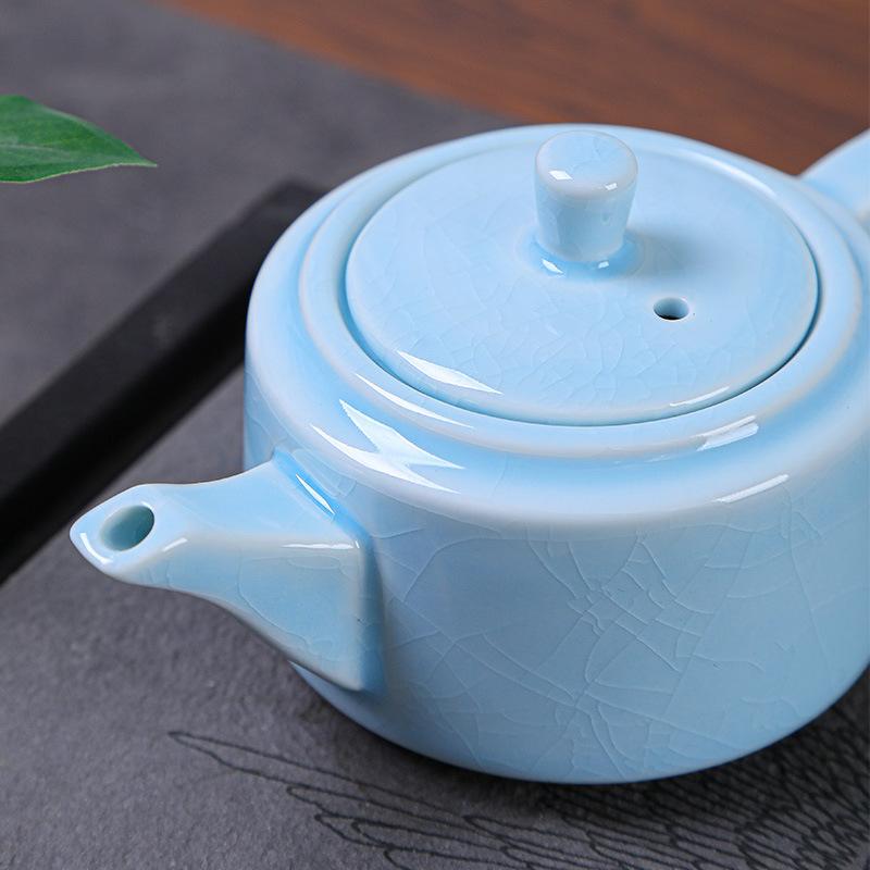 Wedding tea set with gifts Ge kiln opening a complete set of kung fu tea set business real estate opening annual meeting