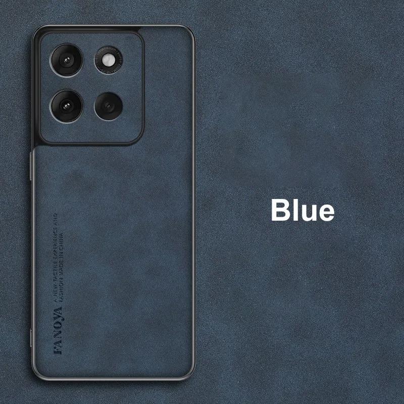 

EUCAGR For Motorola Moto G57 Power Luxury PU Leather Phone Case For Motorola G57Power 5G Back Cover TPU Silicone Full Protection Moto G57 Power синій