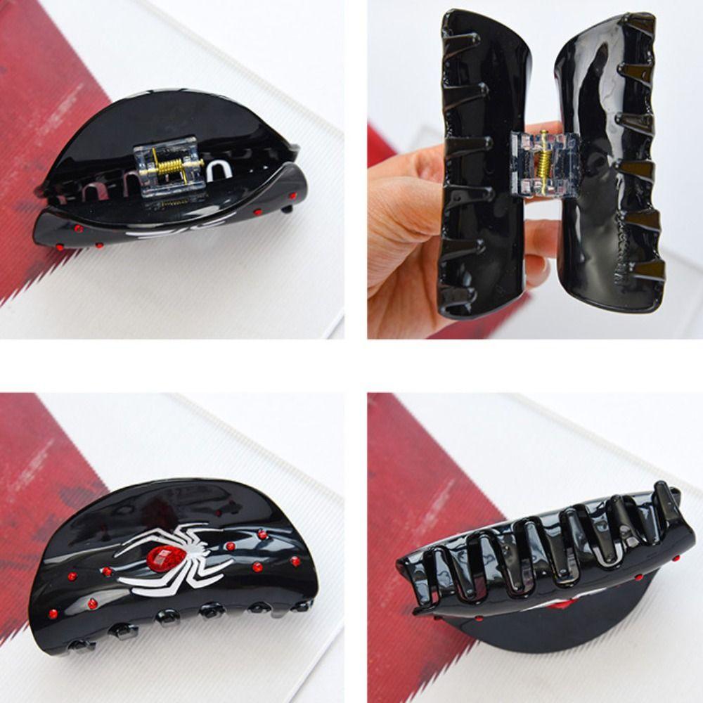 Spider Halloween Hair Claw Cross Skeleton Shark Clip Headwear Halloween Themed Gripper Party