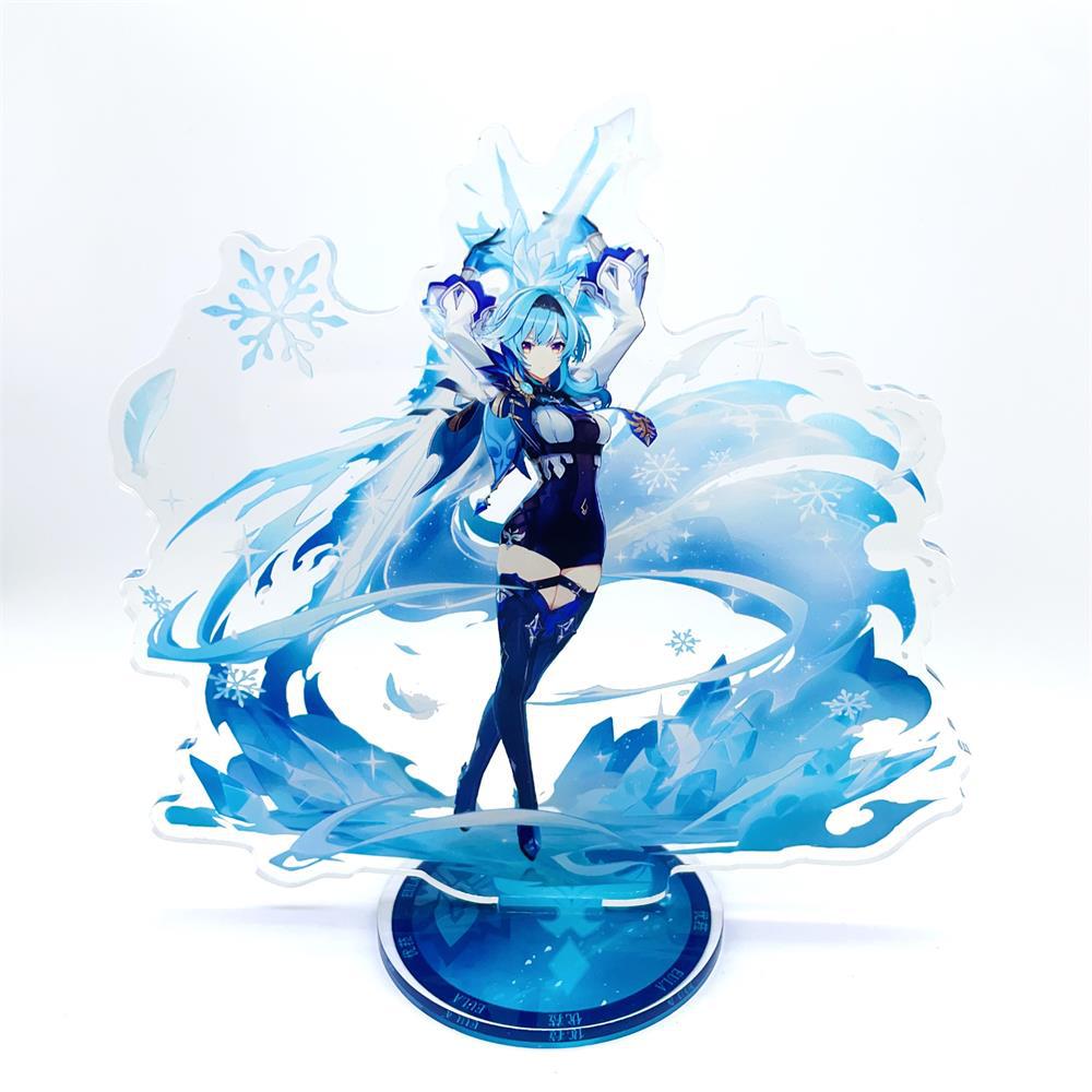 Anime Figure Genshin Impact Furina Arlecchino Xiao Yae Miko Yelan Acrylic Stand Model Board Desk Decor Standing Sign Fans Present
