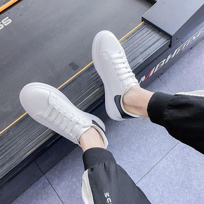Couple versatile little white shoes women's summer platform dad heightening shoes casual shoes men's 6