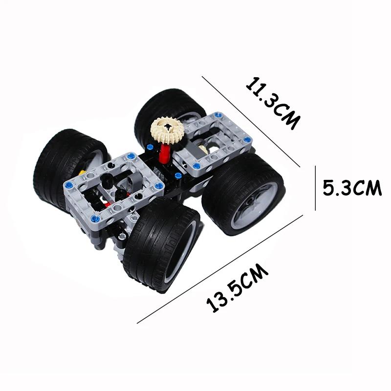 Modified Cars Mechanical Sports Car Chassis Embryo-Redesign MOC Construction Block Accessories Creativity Blocks Construction DO IT YOURSELF
