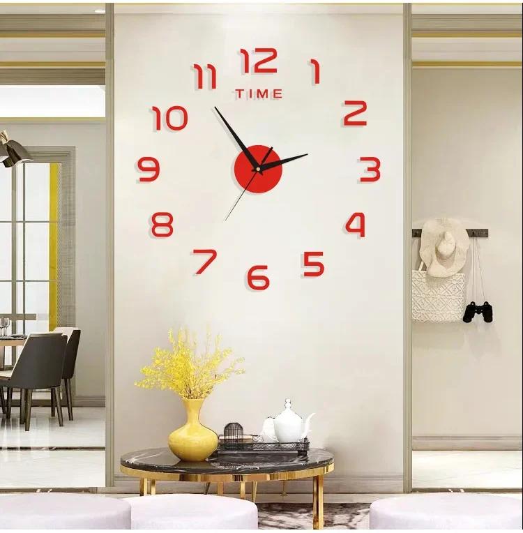 1pc Clock Wall Decororation Living Room Home Decoration Decoration for Bedroom 2023 DIY Quartz Clock Fashion Watch Large Garden