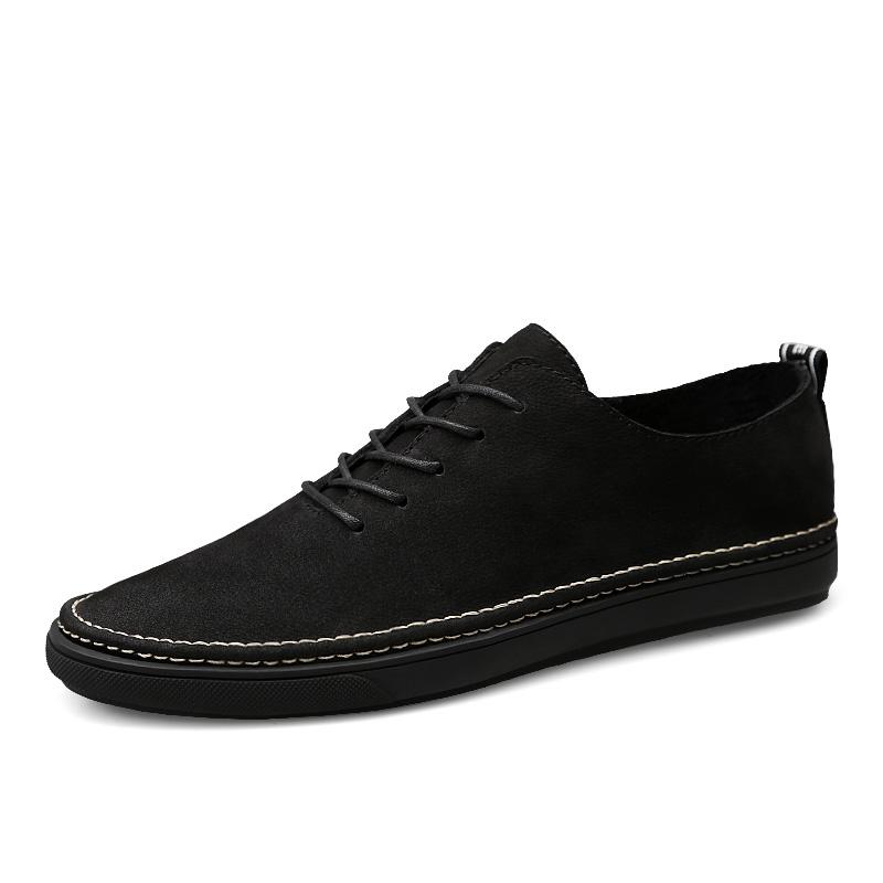 

Модная мужская обувь из натуральной кожи, мужские кроссовки высокого качества, повседневная обувь для прогулок, Tenis Masculino, обувь для активного отдыха, путешествий, скейтбординга, кроссовки 46 чёрный