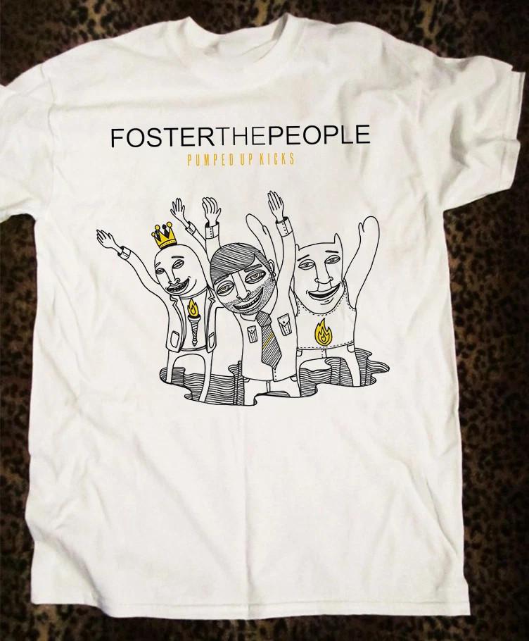 Retro Foster The People Band Pumped Up Kicks Cotton White S5XL T Shirt AG831 Unisex T-Shirt XXL