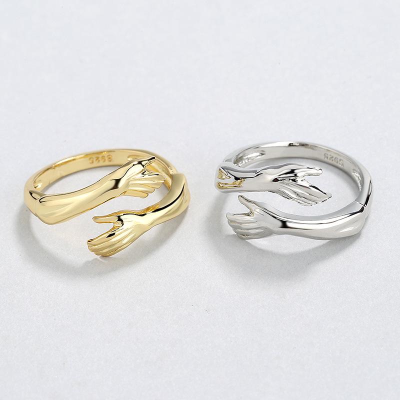 2025 New Style Personalized Hug Ring for Men and Women - Unique Gift for Couples