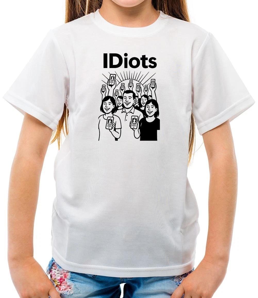 IDiots Anti Digital ID Cards - Kids T-Shirt - Britcard UK Starmer Labour 100