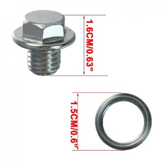 Transmission Drain Plug Repair 90341-10011 Gasket 35178-30010 For Toyota Lexus