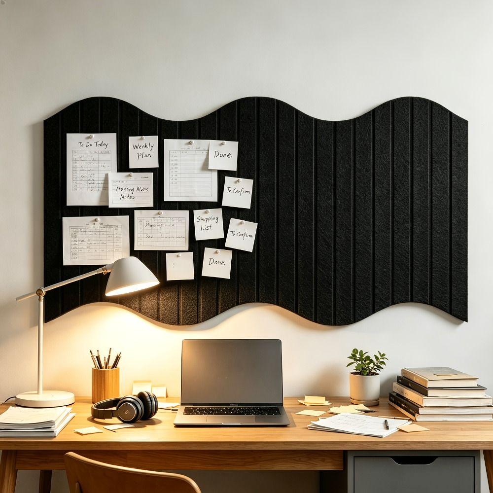 Does Not Hurt Wall Felt Board Vertical Ribbed Texture Photo Wall Sticker Dormitory Decoration