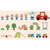 Pororo Wooden Train Play, Mixed Colors, Korean Popular Toys