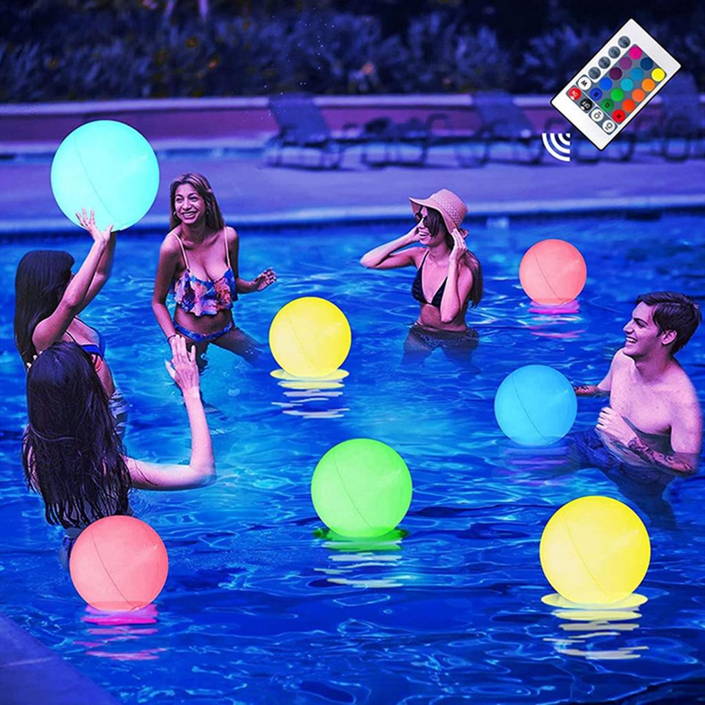 Light Up Beach Balls inflatable floating beach balls Summer Water Game Sports Party Play Ball Light for Party Gathering