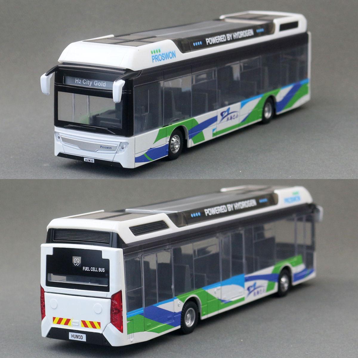 1/50 Luxus Reisebus Spielzeugauto Diecast Miniaturmodell Pull-Back Geräusch & Licht Pädagogische Sammlung Geschenk für Jungen Kinder
