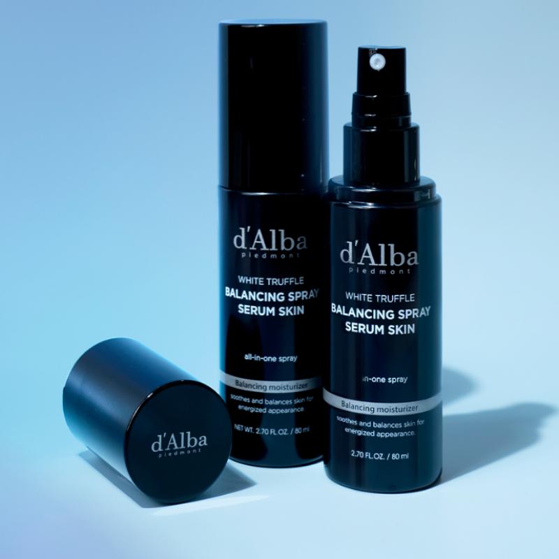 d'Alba Mans White Truffle Balancing Spray Serum Skin 80ml+Water Cream 50ml