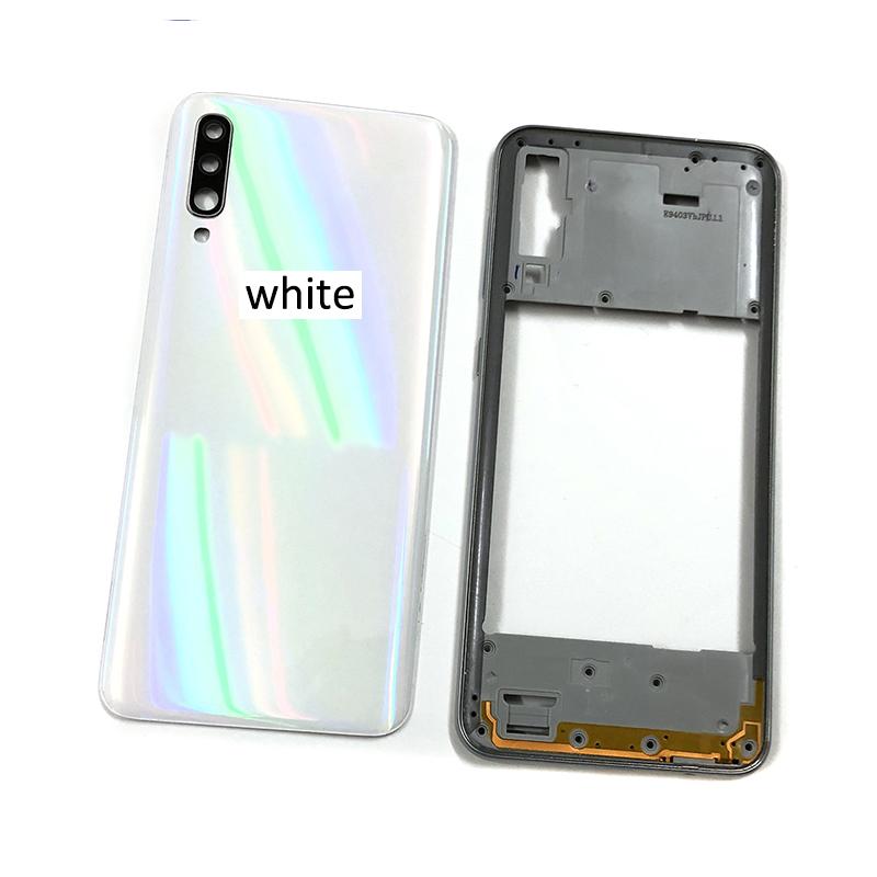 Originale Per Samsung Galaxy A50 2019 A505 A505F A505DS Scocca Telaio Centrale Copertura+Copertura Posteriore Batteria Copertura Posteriore+Lente Fotocamera