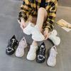 Popular Thick-soled Inner Height-increasing Dad Shoes 2025 Spring New Star with the Same Casual Versatile Fashion Style Lace-up Women