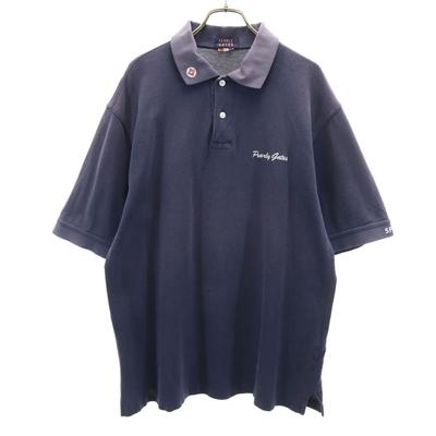 Golf Short Sleeve Polo Shirt L Navy Men's Used