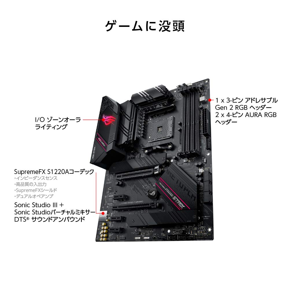 ASUS ROG STRIX GAMING Motherboard mit AMD AM4 ATX B550-F B550, Kompatibel,