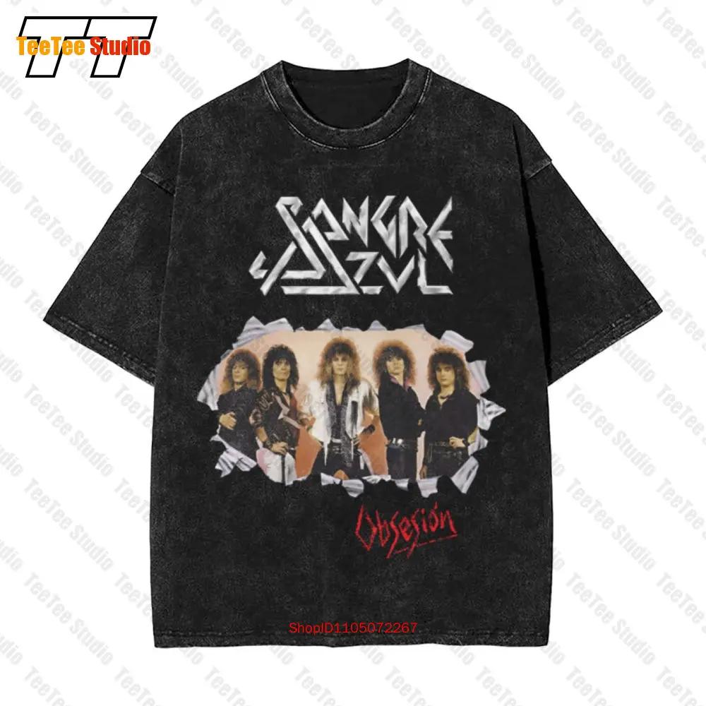 New Dtg Dtf Vintage Oversized TShirt Sangre Azul Obsesin Size M S
