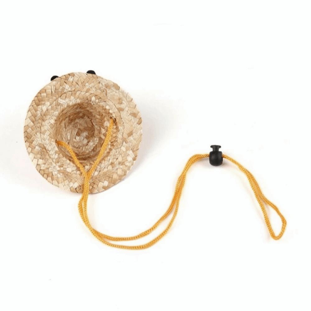 Adjustable Fisherman Hat Elastic Strap Decorative Rabbit Cap Funny Small Pets Hat  Photo Props
